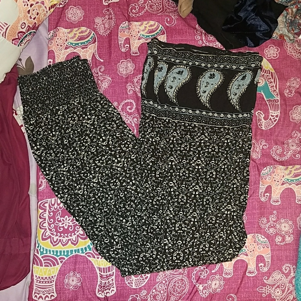 wide leg hippy pants