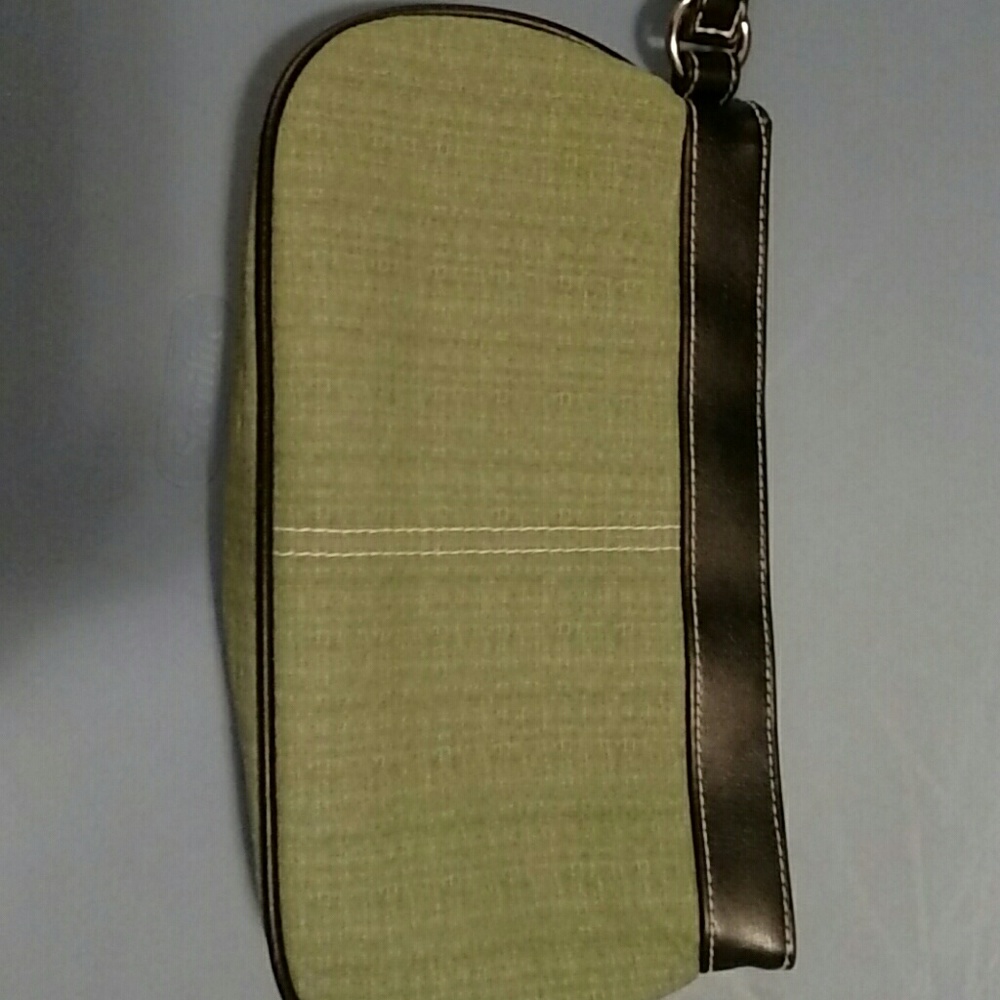Victoria Secret green and black clutch