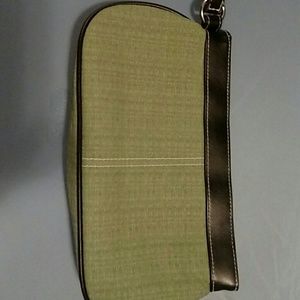 Victoria Secret green and black clutch