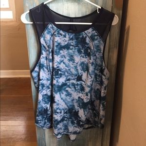 Lululemon- Blue Flowy Tank