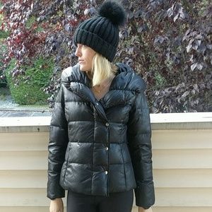 Navy blue puffy coat