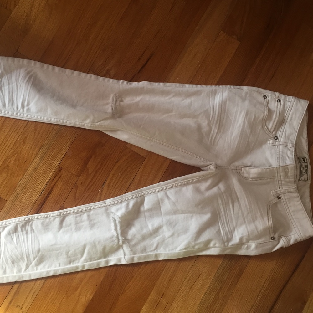Free People White Jeans