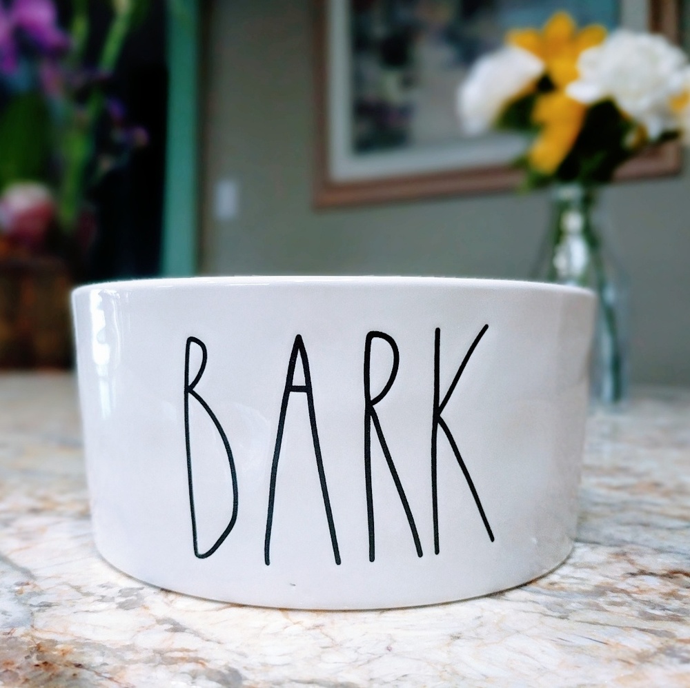 Rae Dunn Bark Dog Bowl