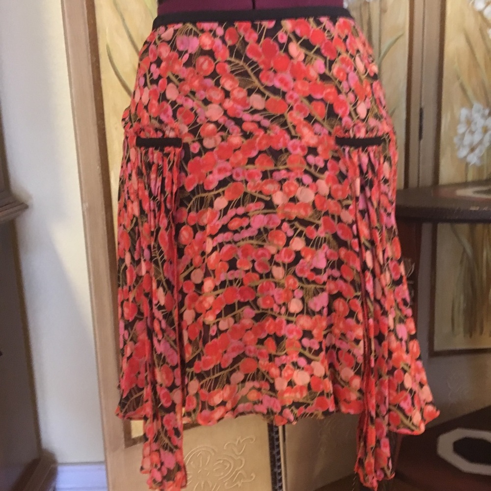 Red, orange skirt small