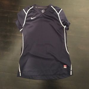 Navy blue Nike dry fit shirt