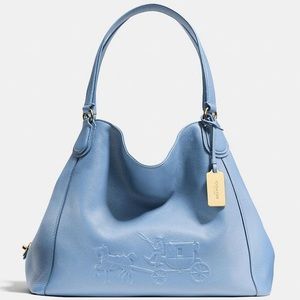 COACH Embossed Horse and Carriage leather bag