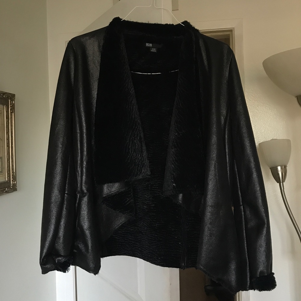 Black David Bitton coat