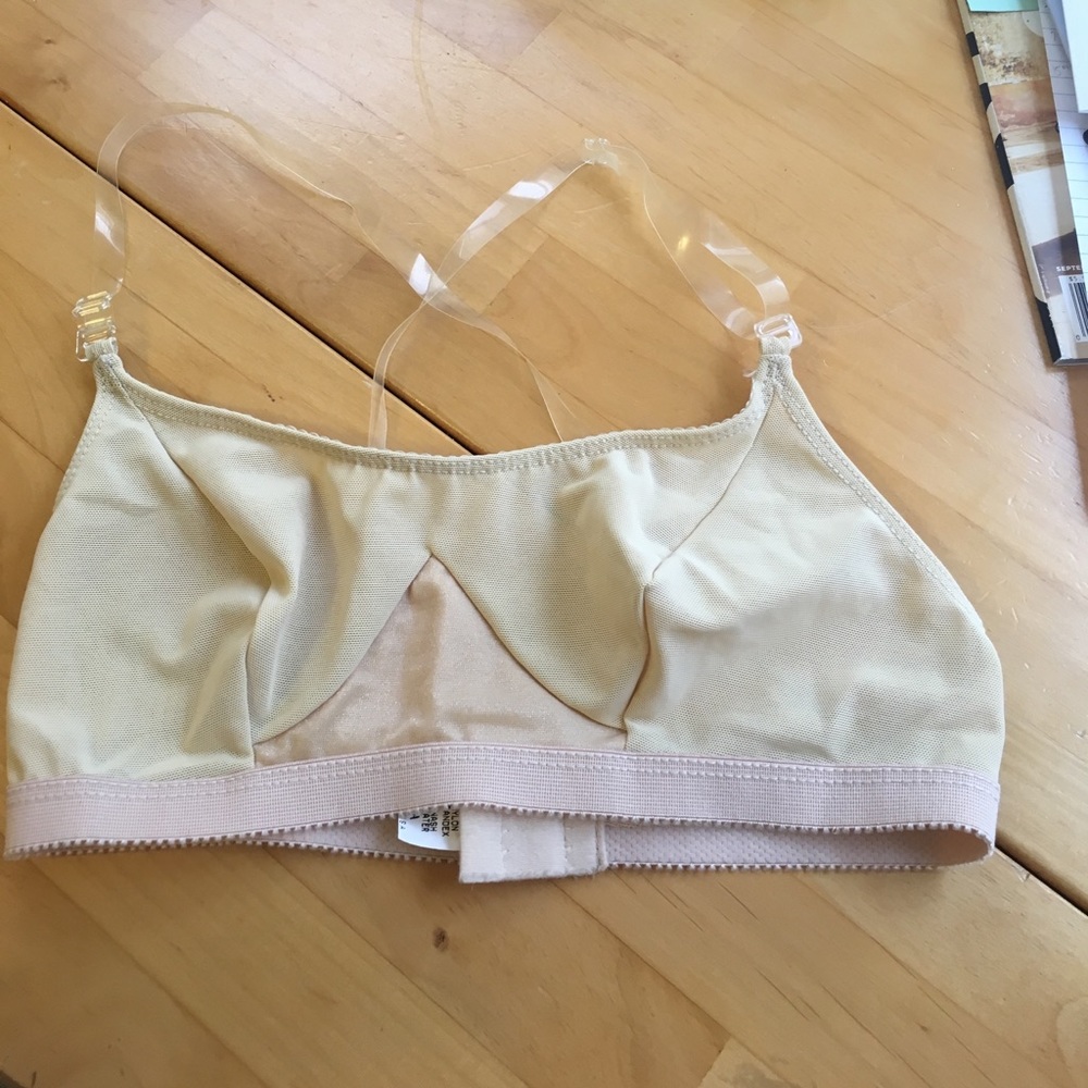 Natalie Clear Strap, Adjustable Dance Bra, M