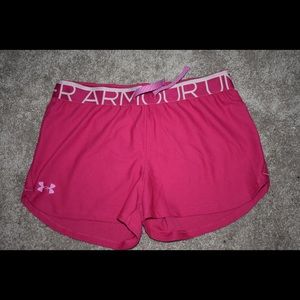 Pink Under Armour Athletic Shorts