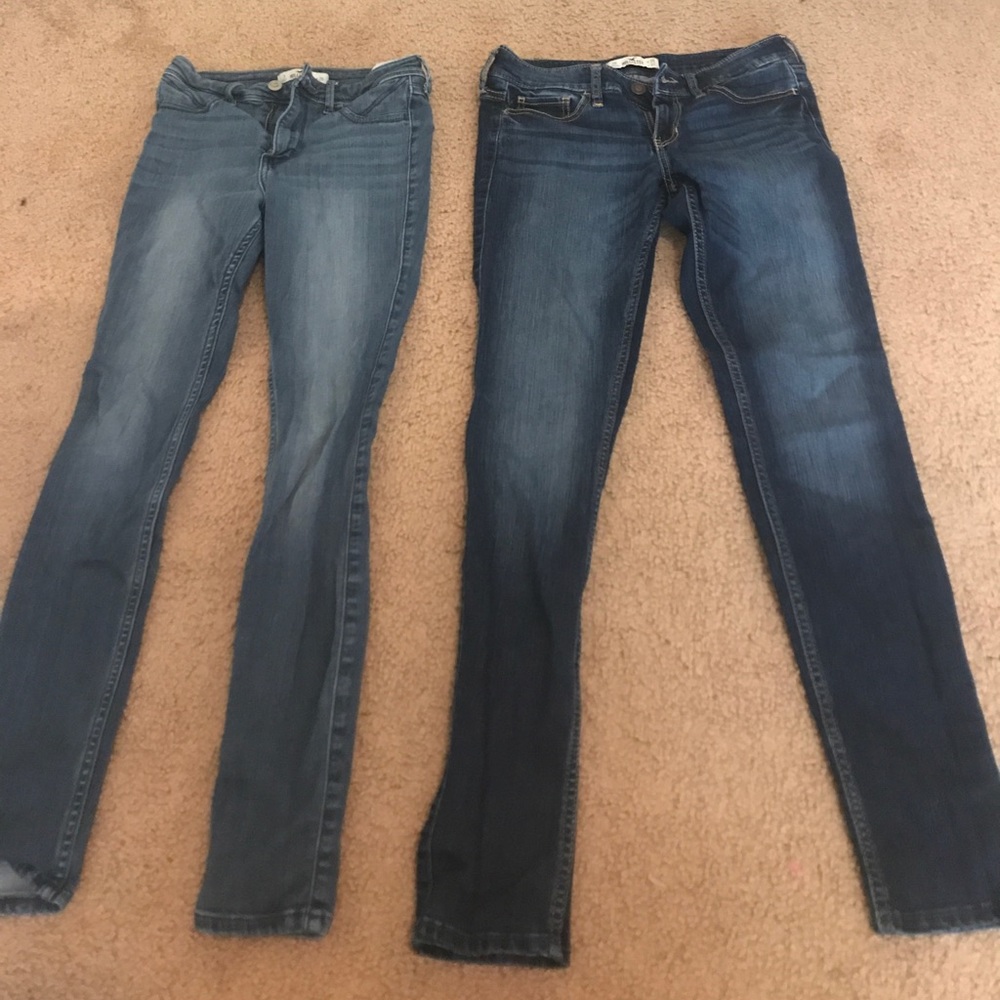 Two pairs of hollister jeans
