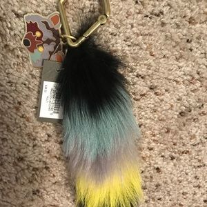 💕Real fur! Fossil bag charm💕