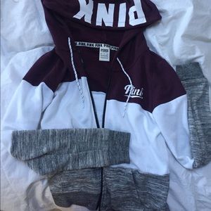 PINK full zip jacket