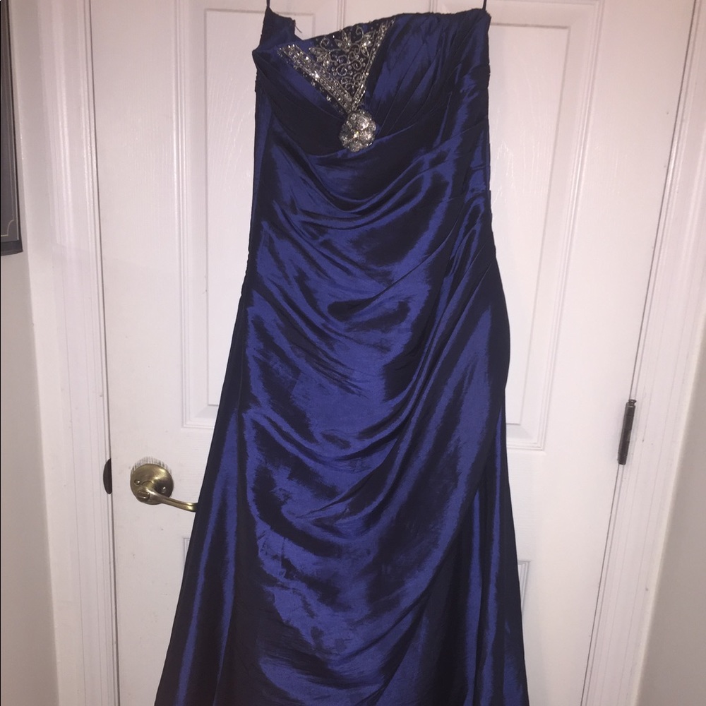 blue gown/prom dress