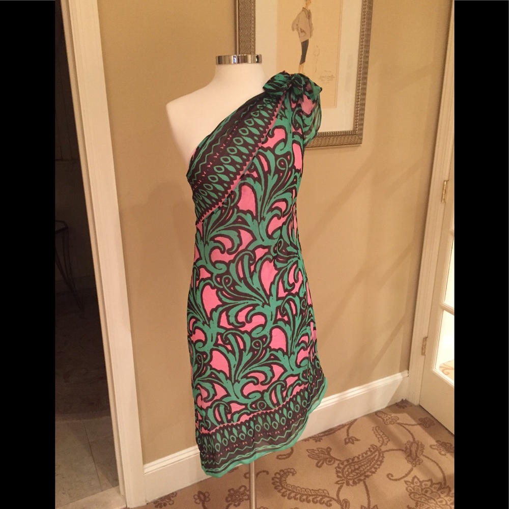 Milly silk printed dress