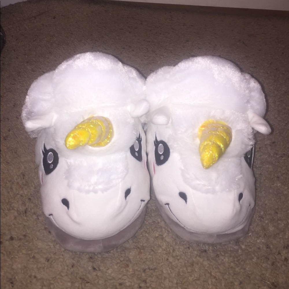 Unicorn slippers!!