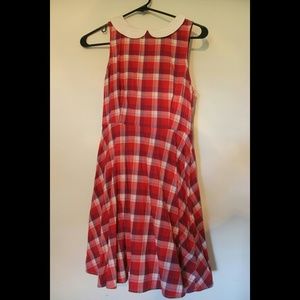Retro Plaid Levi's Collared Dress