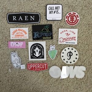 Bundle of stickers