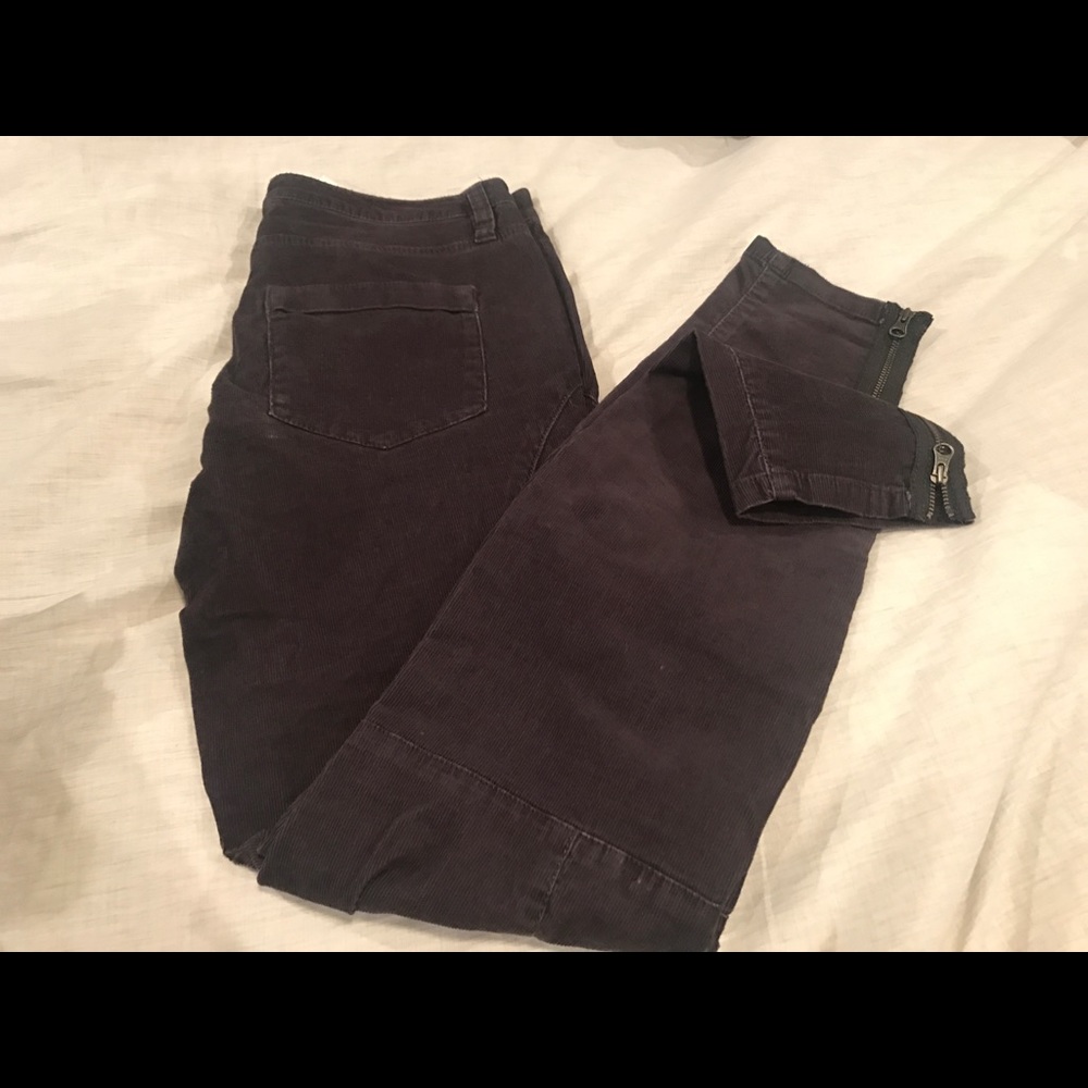 NWT charcoal corduroy pants