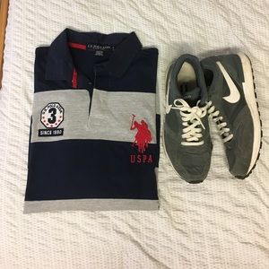 Classic U.S. Polo Assn. Long Sleeve Rugby Jersey