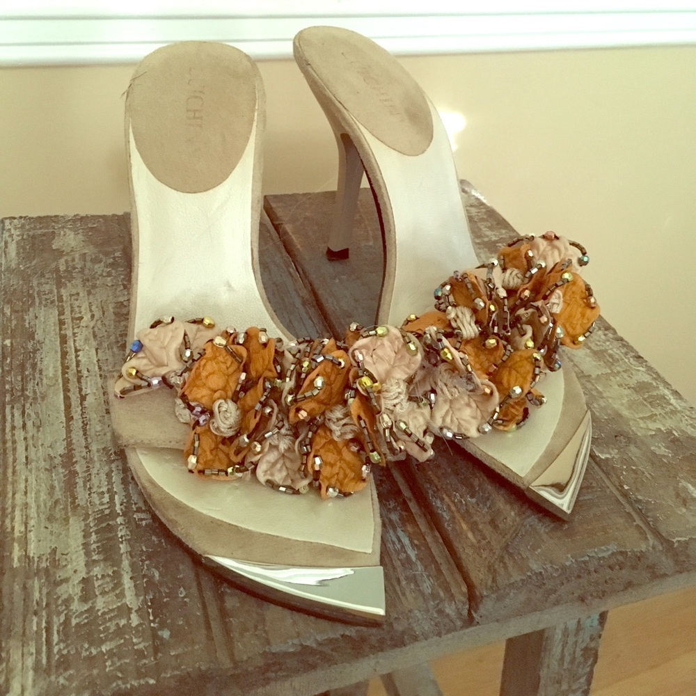 Sparkley Luichiny Slide Heels Sz. 6