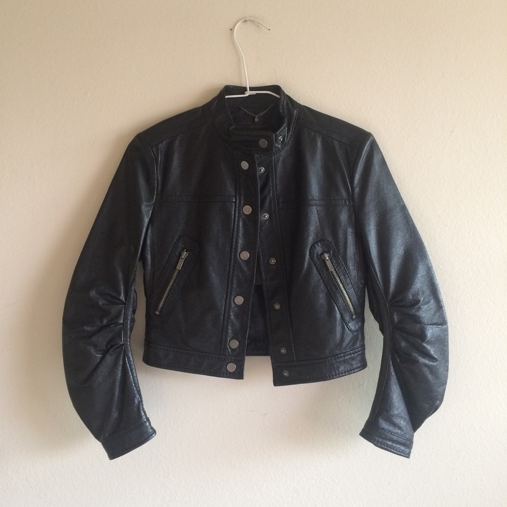 BCBG Max Azria leather jacket