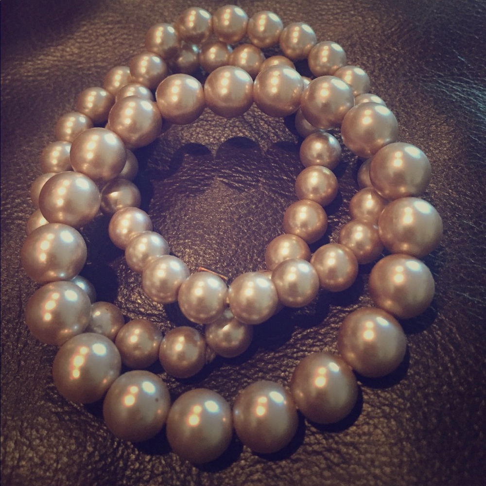 Givenchy bronze pearl bracelet