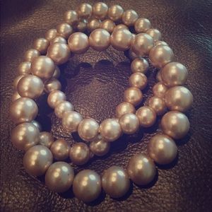 Givenchy bronze pearl bracelet