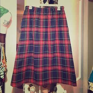 Timeless Plaid A-Line Skirt!!!