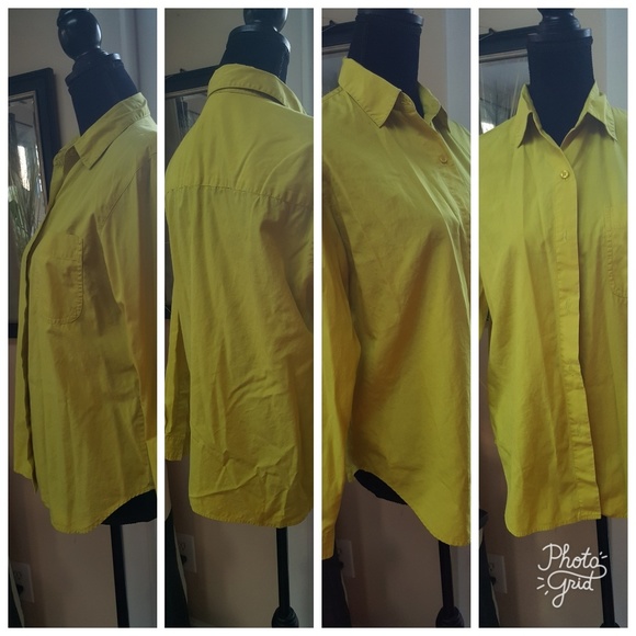 Jones New York Sport Small Yellow Blouse - Picture 1 of 5