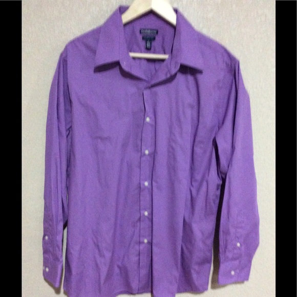 Mens Croft & Barrow Purple Shirt - Picture 1 of 2