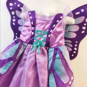 Purple butterfly toddler girl costume