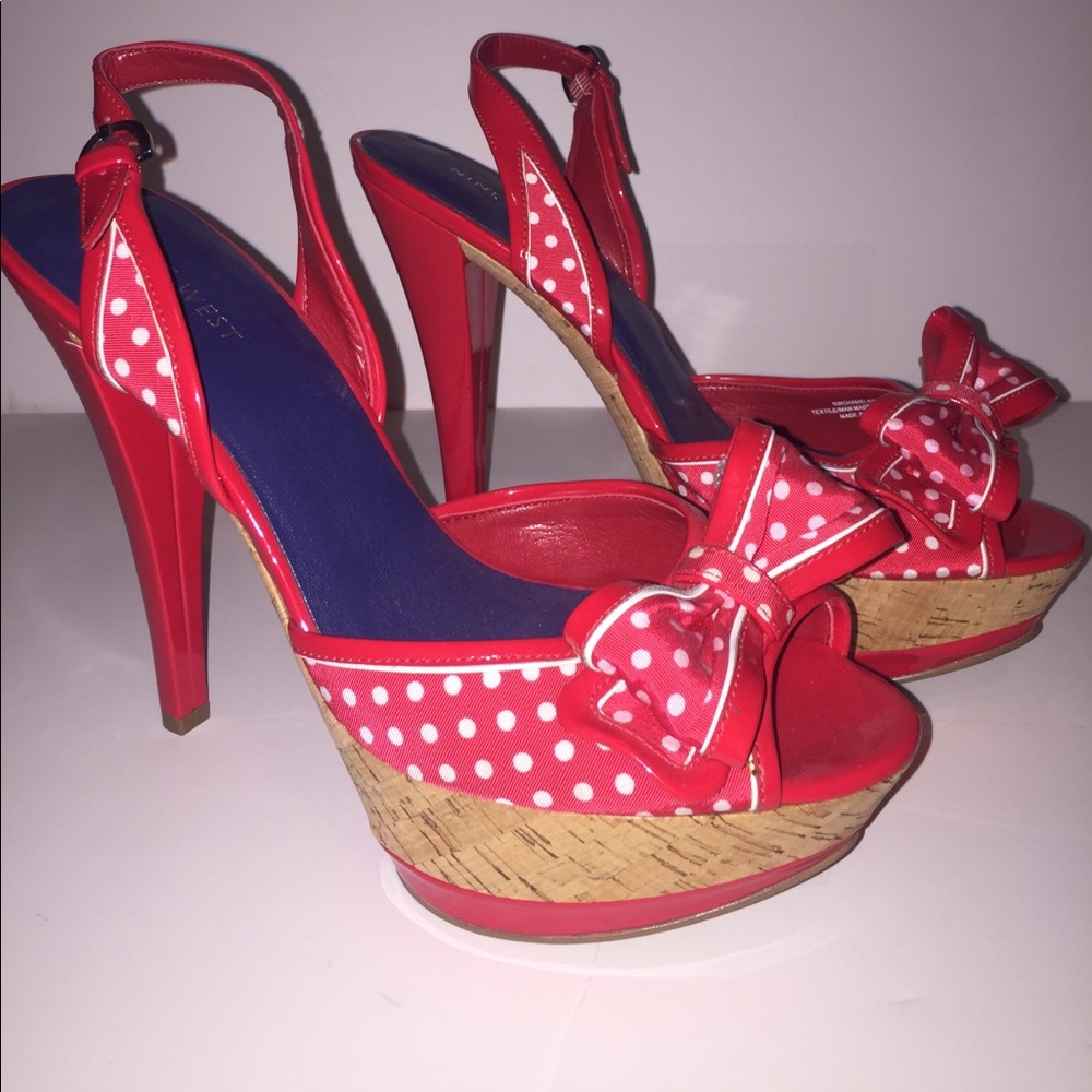 Nine West Platform Pep Toe Pumps!
