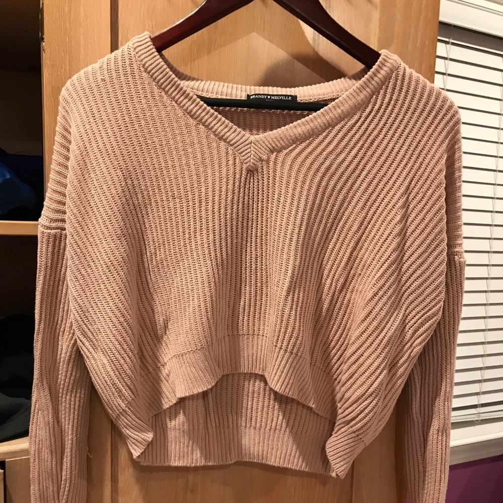 ✖️BRANDY MELVILLE✖️ Pink Cropped Sweater