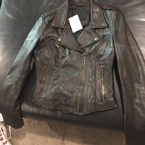 Zara translucent leather jacket