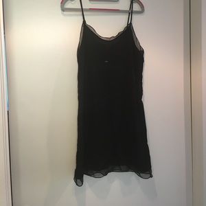 Urban outfitters black slip with mesh panels