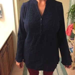 Navy blouse