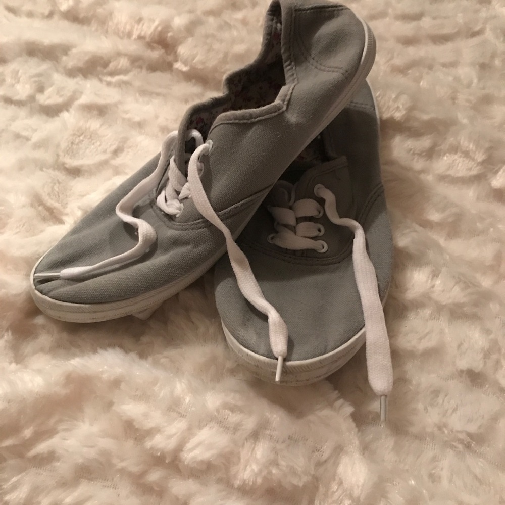 Gray boat shoes