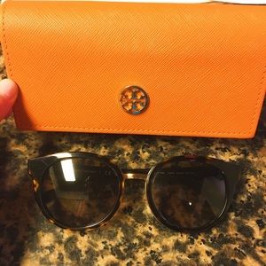 TORY BURCH TORTOISE PANAMA SUNGLASSES