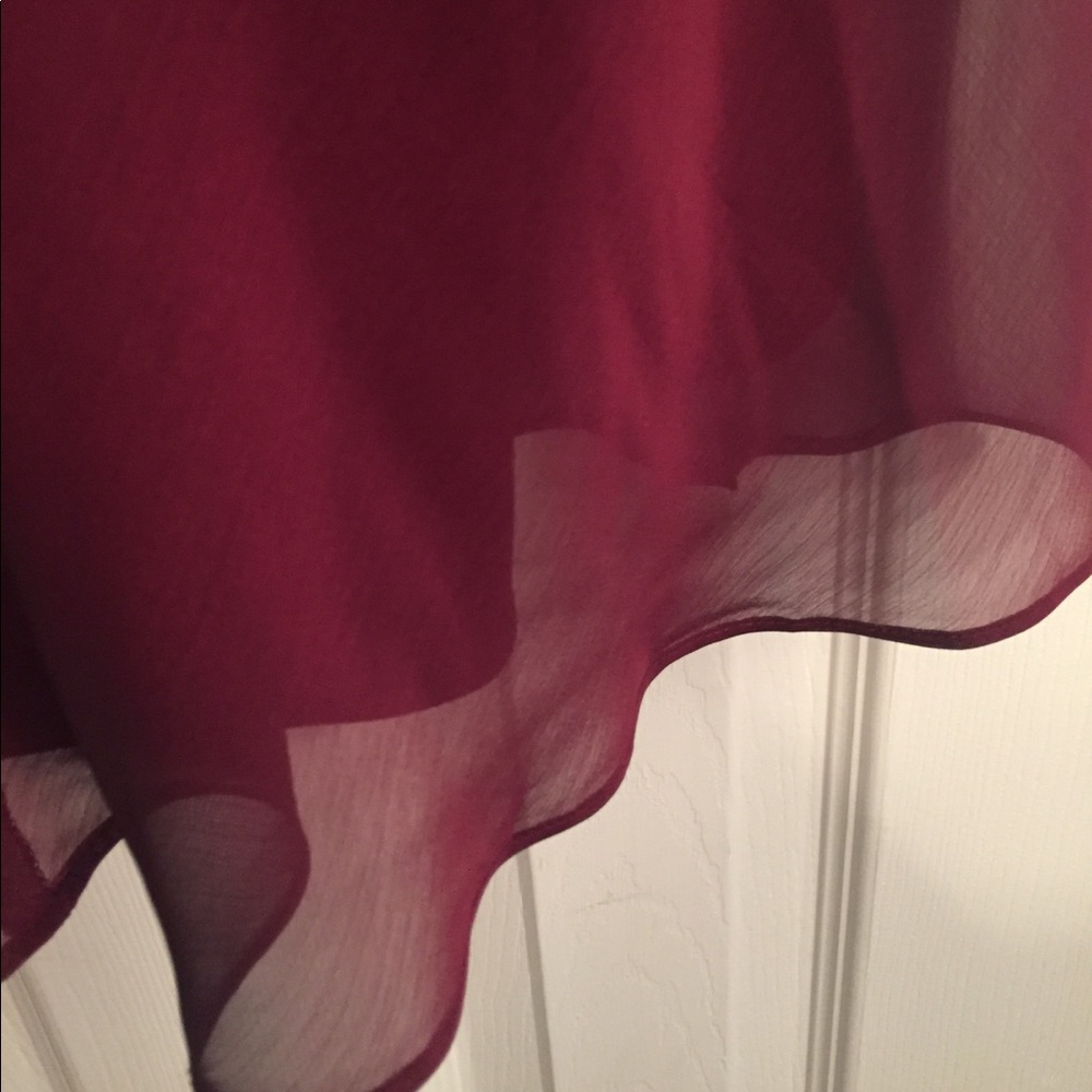 NWT JC Penny Burgundy dress - Picture 3 of 5