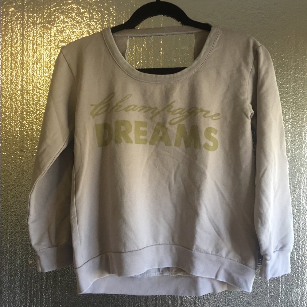 Dreamr: Champagne Dreams Pullover w/ Back Cutout