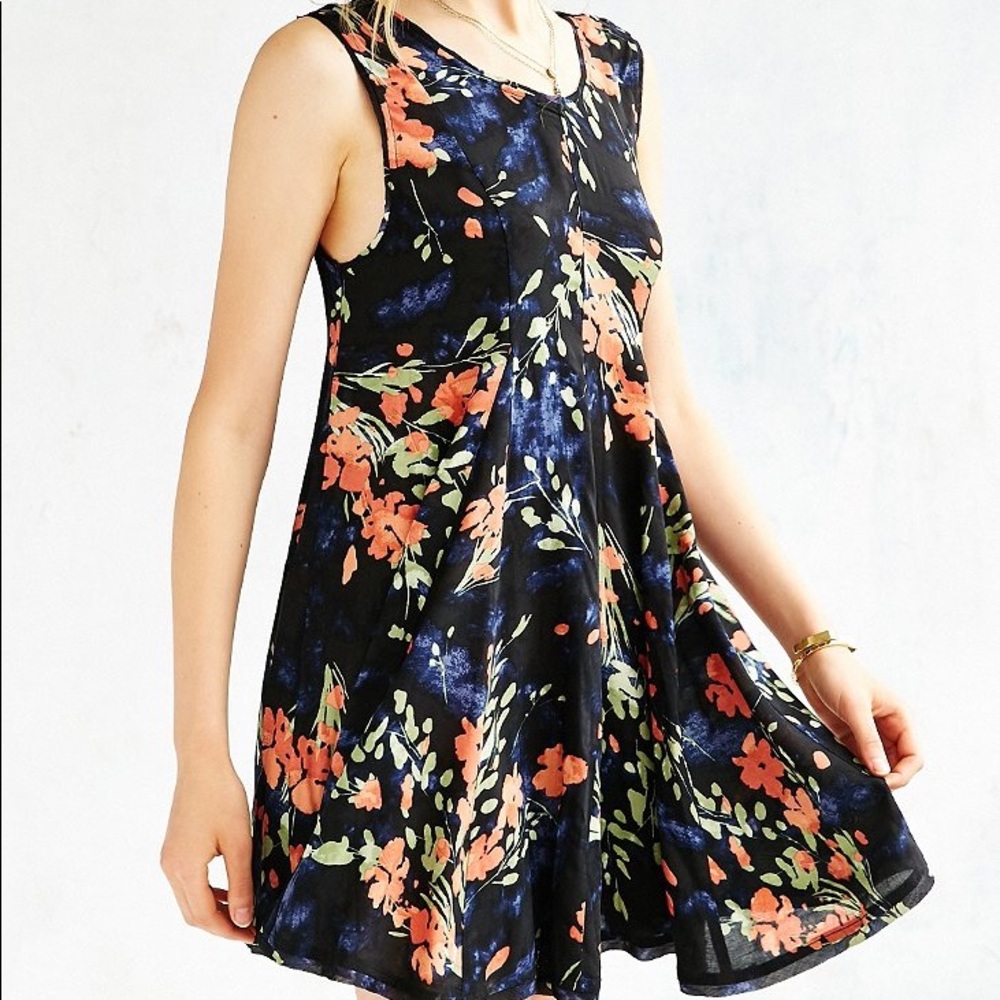 Ecote clary godet trapeze dress