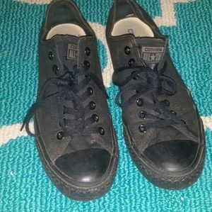 Mens Black Converse Sneakers sz 9