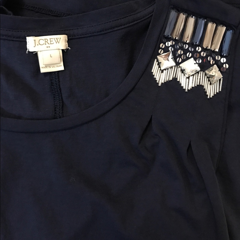 Jcrew factory sleeveless top with embellishments