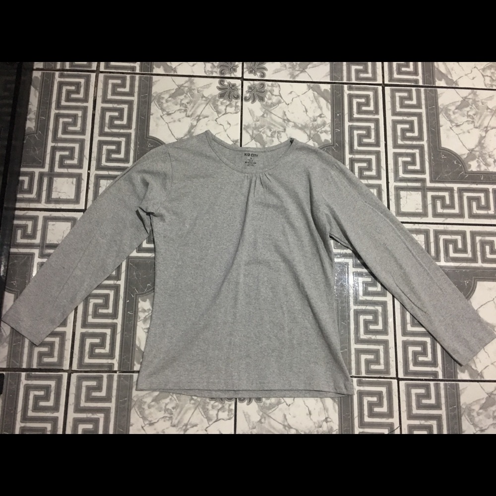 One gray shirt and one black shirt