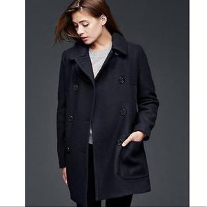 Gap Women's Wool Peacoat, Deep True Navy