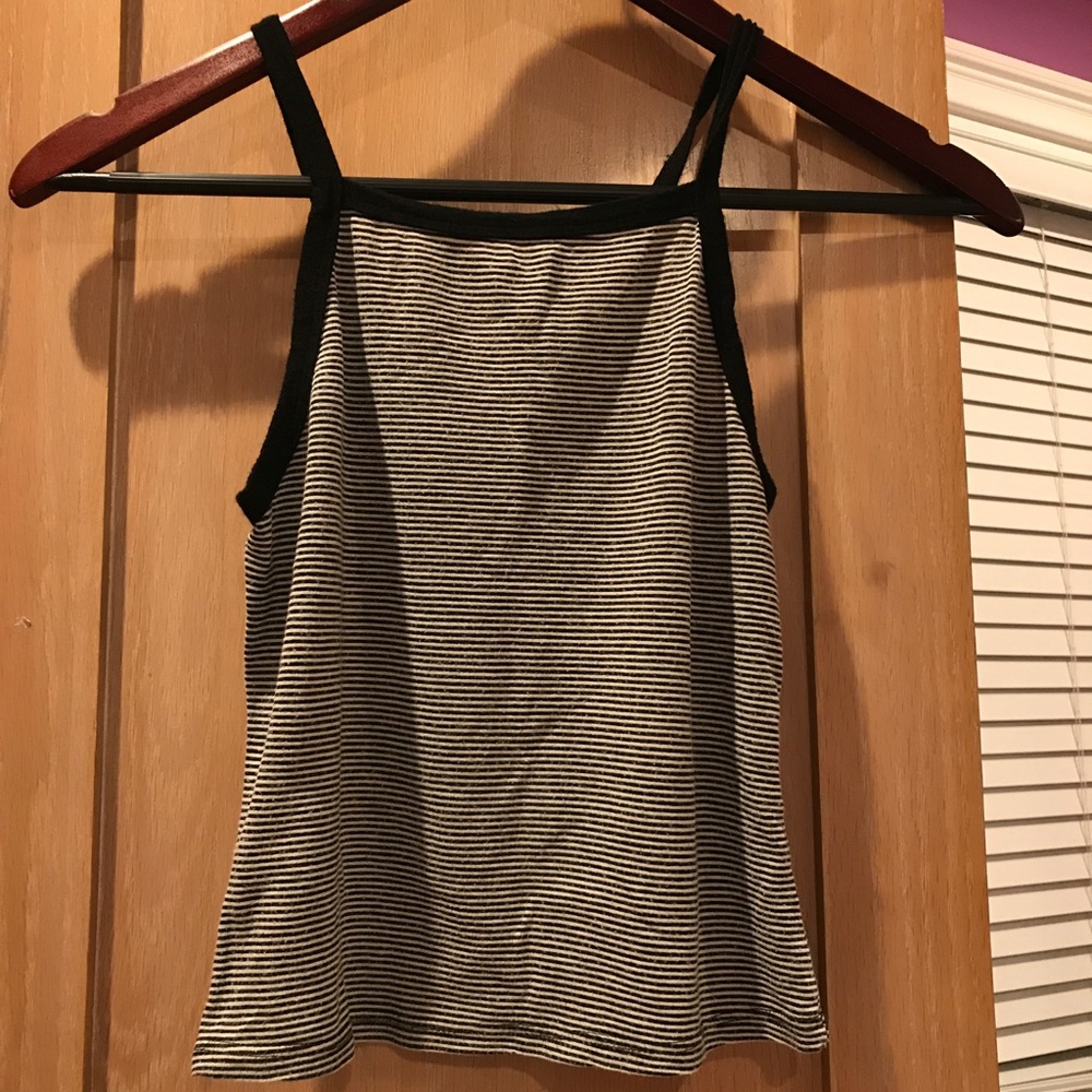 Stiped Cropped Halter
