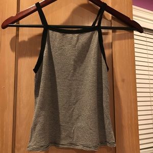 Stiped Cropped Halter