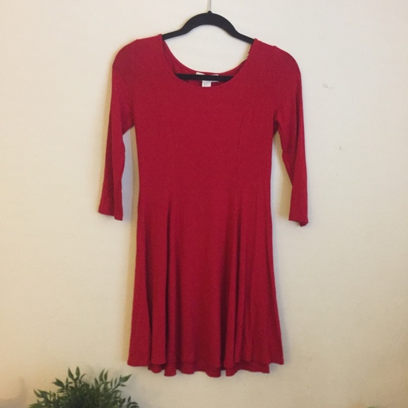 Forever21 red flowy dress - Picture 1 of 2