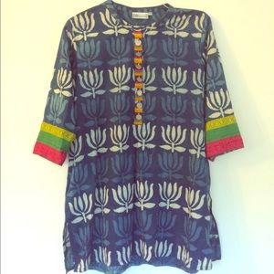 Colorful bohemian dress / artist smock