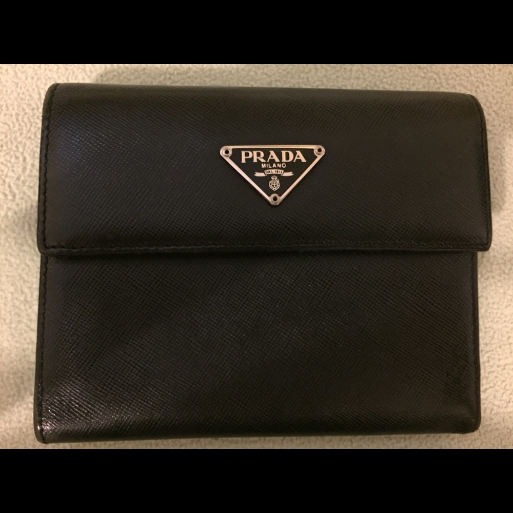 Prada leather wallet